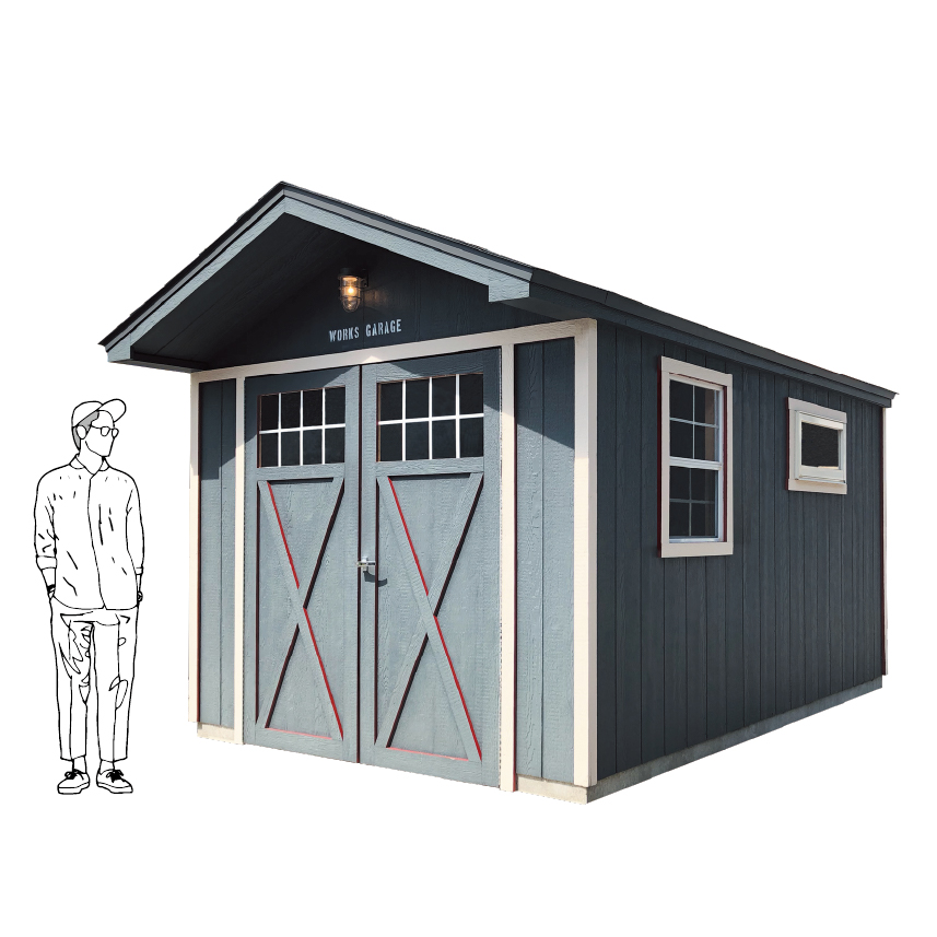 ワークスガレージ - おしゃれなキットの小屋・物置・ガレージなら