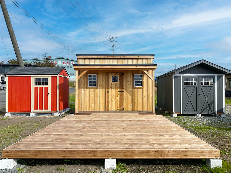 青森県に展示場がオープン！角窓プレゼントキャンペーン実施中！【グリーンベルの小屋・ガレージ】