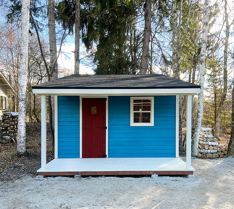 爽やかなカラーで誕生。人気の小屋、スタイル04！【グリーンベルの小屋_施工事例】